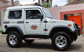 Gambar Modifikasi Mobil Suzuki Jimny Keren Warna Hijau Metalik Modifikasi Mobil Mobil 4x4