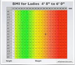 body mass index with health risk charts and illustrations