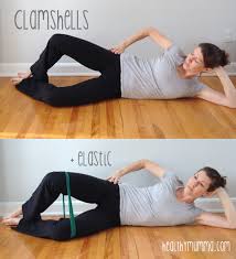 Clamshells target the hips, glutes, and pelvis. 5 Great Exercises To Put The Junk Back In Your Postpartum Trunk Ottawa Osteopathy Athletic Therapy Workshops