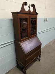 Antique secretary lockable desk hutch. Vintage Secretary Desk With Hutch Coughlin Estate Sales