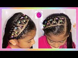 Easy School Hairstyles Short Long Elastic Bands Braided Headband Viriyuemoon Youtube Rubber Band Hairstyles Hair Styles Natural Hairstyles For Kids