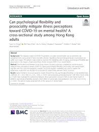 Senior hra executive at innovalues precision sdn. Pdf Can Psychological Flexibility And Prosociality Mitigate Illness Perceptions Toward Covid 19 On Mental Health A Cross Sectional Study Among Hong Kong Adults
