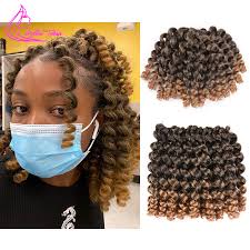 It is sexy, quirky and fearless, all in one! Ombre Braiding Hair 8 12inch Jumpy Wand Curl Crochet Braids Jamaican Bounce Synthetic Crochet Hair Extension For Women Girls Special Deal 3826a Goteborgsaventyrscenter