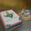 Rainbow unicorn cake topper set, non edible unicorn cake topper, personalized rainbow unicorn cake decor, rainbow unicorn birthday party. 1