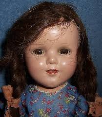 2 Pretty Vintage Composition Dolls ~ One 13" Ideal Doll ~ One 12.5"  Unmarked