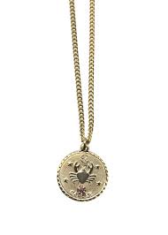 Cancer is the fourth sign of the zodiac, symbolized by the crab. Zodiac Sign Necklace Cancer Mona Assemi