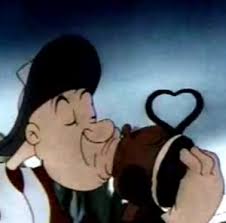 Popeye Is Kissing Olive Pluto The Dog Disney Characters Character
