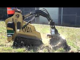 Titan attachments mini skid steer stump bucket grapple, quick tach mounting style. Digga Mini Stump Grinder On Vermeer S800tx Youtube