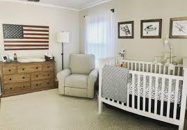 Special treasures, such as a drawing of my family's old sailboat, my teddy bear growing up framed in a shadowbox, and a collection of plates i've saved from antiquing over the years, made the room feel. How We Do Red White And Blue And Stars And Stripes Too Project Nursery