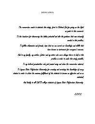 Student example of dedication in research. Thesis Elaine
