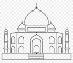 Download this fun megapixel coloring page of the taj mahal. Taj Mahal Coloring Page Taj Mahal Drawing Hd Clipart 209456 Pikpng