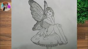 How to draw an anime fairy sitting on a flower. Fairy Sitting Drawing Easy Michelle Writesya