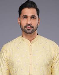 All Over Floral Design Thread Embroidery work Kurta Set