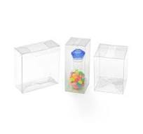 Custom Foldable clear square PVC PET PP Vinyl Gift Plastic Food Box  Packaging Transparent Acetate Cube Small clear Plastic Box