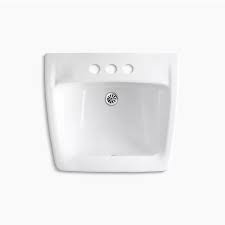 Vitreous China Wall Mount Bathroom Sink