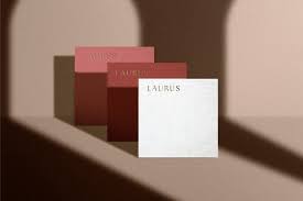 Laurus Square Cards Mockups Business Card Mock Up Embossed Business Cards Square Card