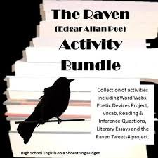 All Of My Activities For The Poem The Raven By Edgar Allan Poe In One Money Saving Bundle This Bundle Includes A Variety Edgar Allan Poe Literary Essay Poe