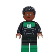 John Stewart Green Lantern Dc Comics Custom Minifigure Fits Etsy Star Wars Toys John Stewart Kids Toys