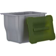 Nachhaltig darf es gerne sein. Abfallbehalter Fur Kuche Abfallsammler Kitchenbox Fur Biomull Multifunktionsbox Mit Deckel 5 Liter Grau 3100217573332