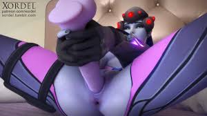 Widowmaker masturbation with a dildo | Overwatch hentai