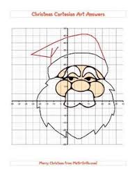 Santa Claus Is Coming To Town Christmas Cartesian Art Santa D Freemath Christmas Math Christmas Math Worksheets Holiday Math