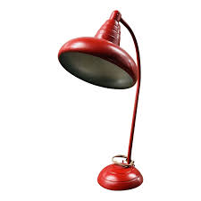 1930s Vintage Red Desk Lamp Chairish Desk Lamp Red Desk Lamp Lamp