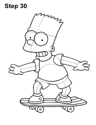 Hellokids members love this bart simpson coloring page. How To Draw Bart Simpson Full Body
