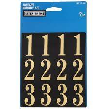 2.5' mailbox numbers mailboxes custom mailbox decal stickers 2.5 inch tall mailbox numbers set of 2, 1 for each side set of 2 customized stickers for your mailbox in stylish font. Everbilt 2 In Self Adhesive Mylar Number Set 39142 The Home Depot