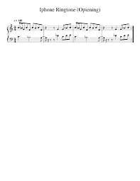 Iphone Ringtone Opiening Sheet Music For Marimba Solo Musescore Com