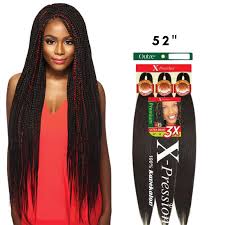 Enjoy extra styling options with their hot water setting friendly kanekalon fibers! Outre Premium 3x Xpression Pre Stretched Ultra Braid 52 Braiding Hair Super Beauty Online