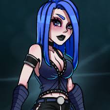 But prometheus can kill people with his hair. Blue Haired Goth Girl By Tulipsie On Newgrounds