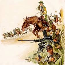 Last Cavalry Charge of the United States Army 🇺🇲🐎 “Mount up!” On January 16, 1942, the order pealed through the sultry Bataan air. The battered, exhausted men of the 26th U.S. Calvary,
