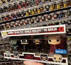 Funko Pop Batman, Selina Kyle, Oswald Cobblepot & Riddler Vinyl Figure Set 