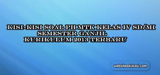 120 menit mata pelajaran : Kisi Kisi Ph Matematika Kelas 4 K13 Tahun 2021 2022