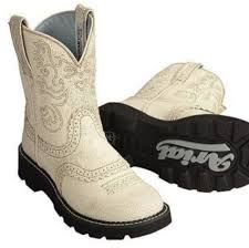 Ariat Shoes Ariat Original Fat Baby White Crinkle Boots Poshmark