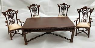 Soft maple small heritage dining table kit, model 50004m. Bespaq Doll House Minature Dining Room Table 4 Chairs Bes 4250 51 52 4 Pc Set Mh 285 00 Manhattan Dollhouse Dollhouse Kits Dollhouse Miniatures