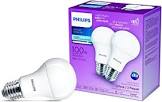 462010 LED 100-Watt A19 Daylight Non-Dimmable Bulb, 2-Pack Philips