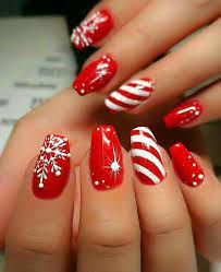 But you can write whatever you want on your nails with big letters in black and white for a nail look that is. 59 Christmas Nail Art Ideas For Early 2020 Christmas Nails Cute Christmas Nails Christmas Nail Art Designs