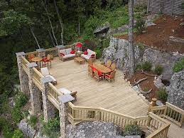 16 Sloped Backyard Deck Ideas Most Of The Engaging And Also Neat Too Sloped Backyard Sloped Yard Decks Backyard
