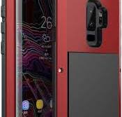 For Samsung Galaxy S9 plus Case Luxury Doom Armor Dirt Shock Metal Phone  Cases For Samsung Galaxy S9+ Case(Red)