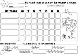Superstar Weekly Reward Chart Printable Also Available Boys