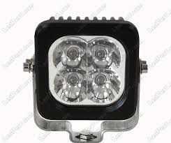 Phare Additionnel Led Carre 40w Cree Pour 4x4 Quad Et Ssv