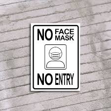 Always Wear Face Mask Signage Black And White No Face Mask No Entry Sign Printable Home Office Business Art Sign Buy Now In 2020 Entry Signs Face Mask Printable Signs