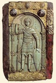 st george 11th cent steatite icon vatopedi monastery athos greece george is depicted as a cavalry officer he wears a klivanion cuirass lamel pinteres