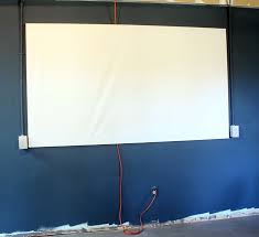 I wanted to change that, so i build this projector screen (130) that can roll up and out of the way. Diy Projector Screen For Less Than 20