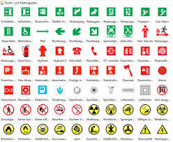 Flucht Und Rettungsplan Symbole Mit Bildern Planer Naturkatastrophen Feuerleiter