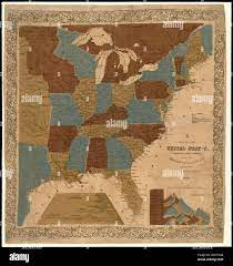 Map of the United States, from the latest surveys : with the heights of  mountains and length of the principle rivers. Entered according of act of  Congress in the year of 1841