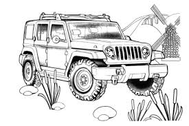 Jeep coloring page printables apps for kids. Ausmalbilder Jeep 02 Cars Coloring Pages Coloring Pages Coloring Books