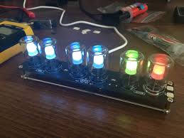 Collect all the materials in the bill of materials. Assembly Diy Aurora Led Color Light Cube Chromatography Glass Clock Kit Igor Kromin