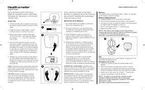 Lea éstas instrucciónes con cuidado, y mantenga el manual disponible para futuras . Health O Meter Hdl050dq 05 Owner S Manual